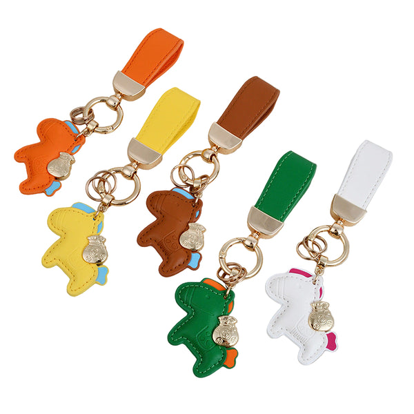 Horse Leather Bag Charm Keychain Purse Charms for Handbags