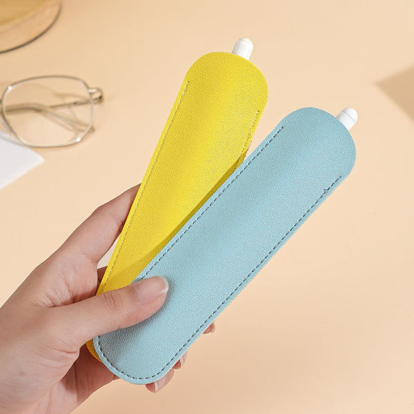 Colorful Leather Pencil Case Children's Fountain Pen Protector Dopamine PU Pencil Case Single Pen Case Pencil Case