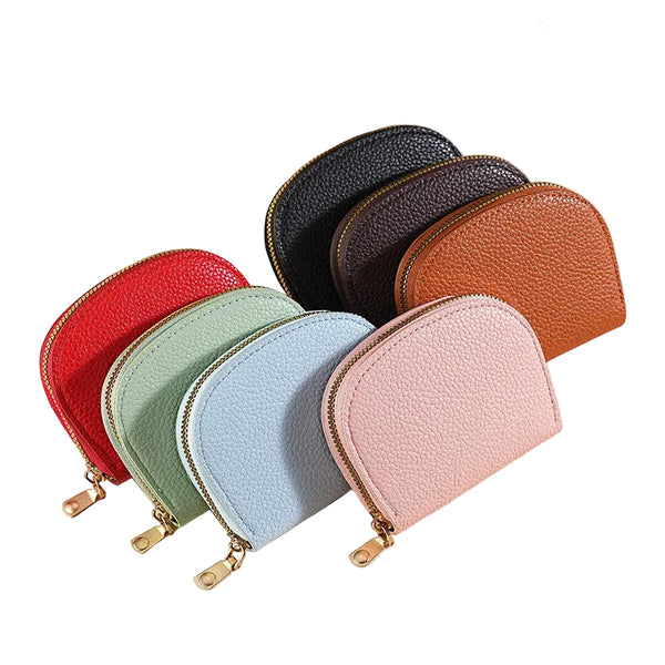 Cross-Border Dropshipping Fresh Style Shell Half-Round Accordion Card Holder Multi-Card Slots Card Protector Credit Card Organizer