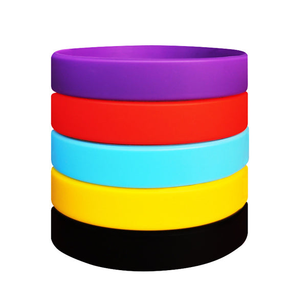 Silicone 5PCS/Set Wristband No Text Silicone Wrist Strap Resistance Band