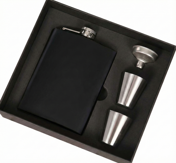 Stainless Steel Portable Liquor Bottle Set  | Small Wine Pot, Spray-Painted Finish