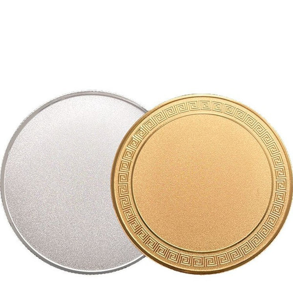Custom Blank Commemorative Coins 5PCS | Laser Engraved & Logo Printed Gold/Silver Challenge Coins