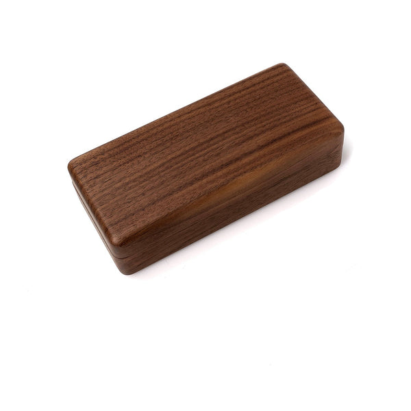 Blank Walnut Wood Glasses Case | Engraving-Ready Portable Eyewear Storage Box